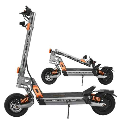 GELEIPU GT EVO Trotinete Eléctrica - Motor 1600W*2 Bateria 60V36AH Pneus 11 Polegadas - Cinza