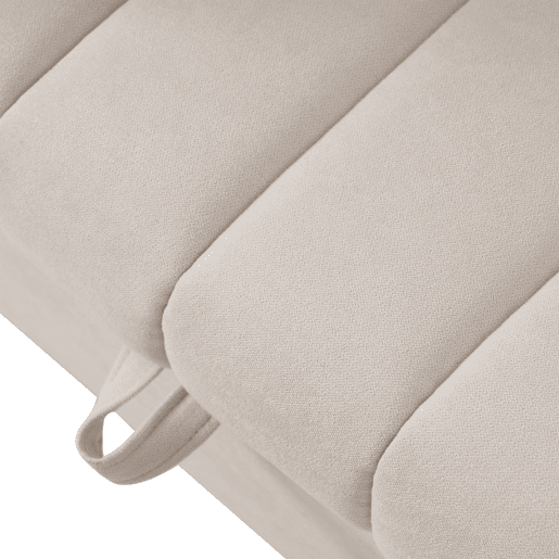Sofá multifuncional moderno - Sofá-cama com função de descanso, encosto ajustável, com porta-copos e almofadas - Bege
