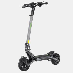 Trotinete Elétrica VIPCOO VC-VS6 - Motor 1000W Bateria 48V18.2Ah Pneus de 10 Polegadas Dobrável Travão Mecânico de Disco Seguro - Cinza