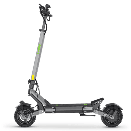Trotinete Elétrica VIPCOO VC-VS6 - Motor 1000W Bateria 48V18.2Ah Pneus de 10 Polegadas Dobrável Travão Mecânico de Disco Seguro - Cinza