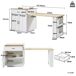 Mesa alta 202x70 Mesa alta 202x70 Blanco