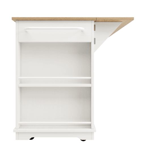 Ilha de cozinha - divisórias removíveis - com bancada - Branco