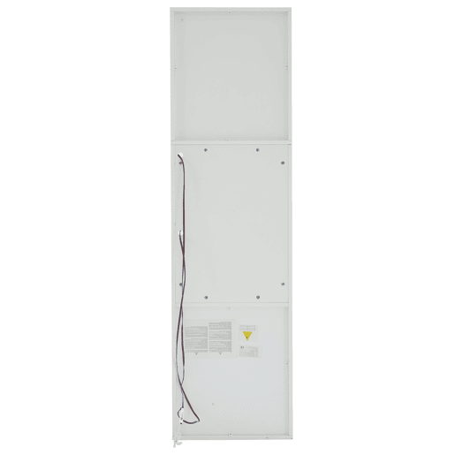 Vitrine alta 45x35x160 cm - com LED, 1 prateleira de vidro - branca