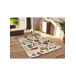 Alfombra geométrica BERUTI - ATTICGO 80x150 Alfombra geométrica BERUTI - ATTICGO 80x150 Gris