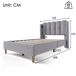 Cama individual 103x208 Cama individual 103x208 Gris