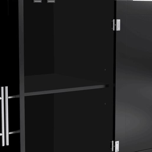 Carrinho de serviço 120x46(70)x91 cm - com mesa dobrável, rodas e pés de madeira intercambiáveis - Preto