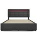 Cama de matrimonio 150x208 Cama de matrimonio 150x208 Gris