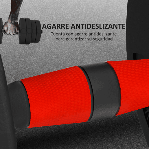HOMCOM Conjunto de Halteres de 30 kg 2 em 1 com Barras de Conexão e Barra de Extensão Treinamento de Força e Levantamento de Pesos para Casa Escritório Ginásio Preto