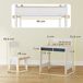 Escritorio y Silla Infantile MDF AIYAPLAY Escritorio y Silla Infantile MDF AIYAPLAY Blanco