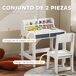 Escritorio y Silla Infantile MDF AIYAPLAY Escritorio y Silla Infantile MDF AIYAPLAY Blanco