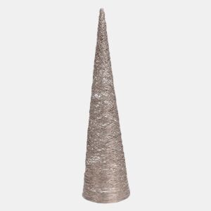 Árvore em formato de cone Well Home com 40 luzes LED brancas quentes 76,5x20x20cm