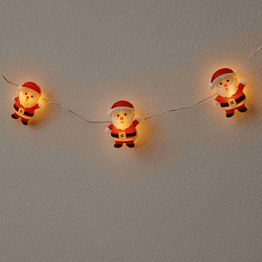 Luzes LED Silverwire com decorações 3D com 20 LEDs brancos quentes - 4 designs (sortidos)