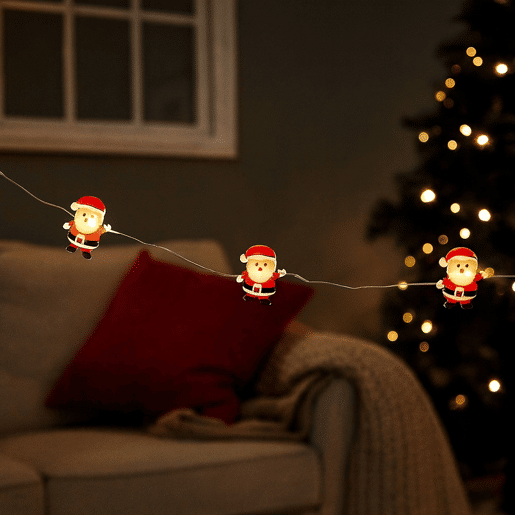Luzes LED Silverwire com decorações 3D com 20 LEDs brancos quentes - 4 designs (sortidos)
