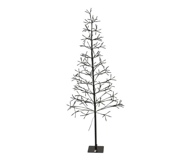 Well home árbol de navidad en forma de a con 12 ramas y 280 luces led - 150cm de alto
