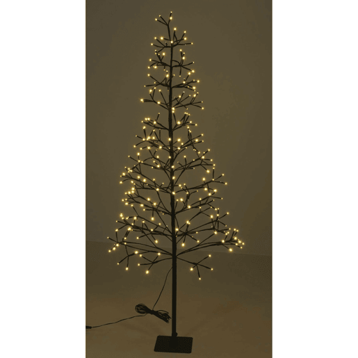 Árvore de Natal em formato de A da Well Home com 12 galhos e 280 luzes LED - 150 cm de altura