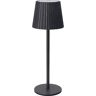 Candeeiro de mesa LED recarregável Well Home cinza com 24 luzes brancas quentes e 3 níveis de brilho Ø27,5x9cm