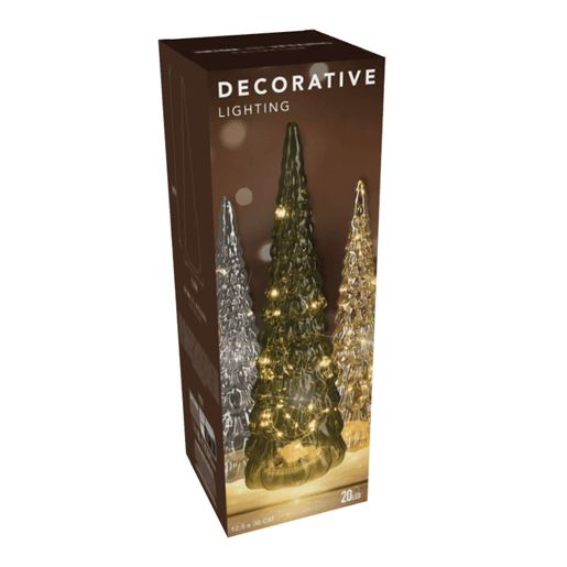 Árvore de Natal Well Home com decorações de LED e cabo de metal
