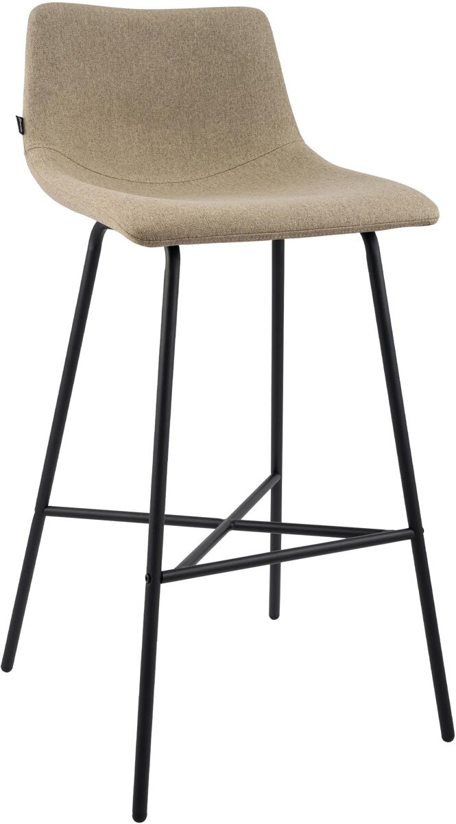 Taburete de bar altona tela gris topo 49x44x98 cm