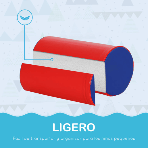 HOMCOM Conjunto de 5 Blocos de Psicomotricidade para Crianças Blocos de Construção Figuras de Construção Brinquedo de Aprendizagem para Escalar Gatear Multicor