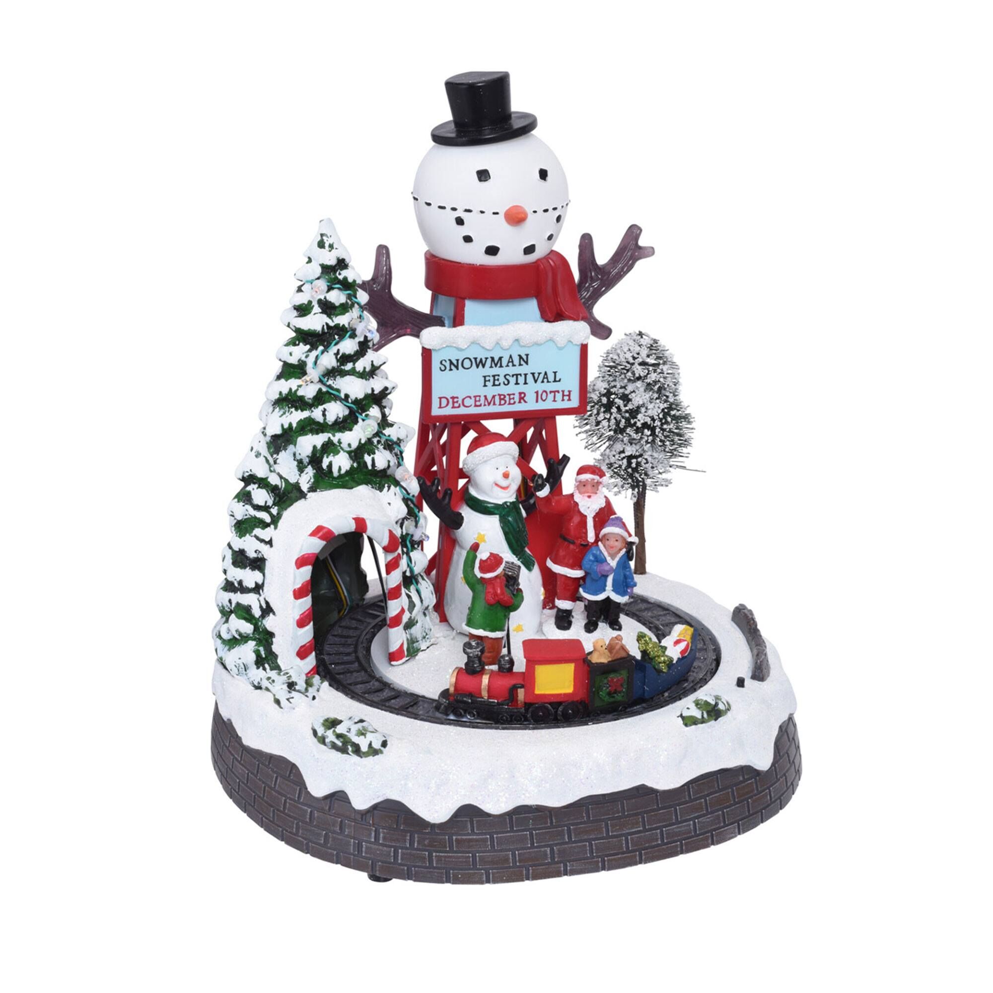 Escena de Navidad decorativa con movimiento y 10 LED