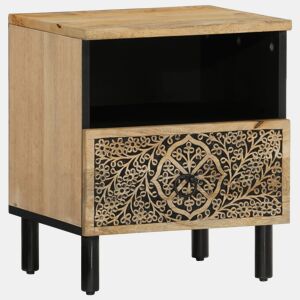 Mesa De Cabeceira - Mesinha De Cabeceira 40x33x46 cm madeira de mangueira maciça