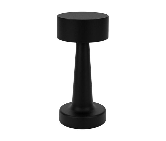 Well home lámpara de mesa color negro recargable con 16 luces led y 3 modos de iluminación ø20,9x8,9cm