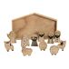 Belén infantil de madera con 11 Piezas Belén infantil de madera con 11 Piezas Marrón