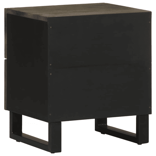 Lote de 2 Mesas De Cabeceira - Mesinhas De Cabeceira 40x33x46 cm mangueira maciça preto