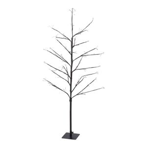 Well Home Árvore marrom de 120 cm com 240 luzes LED brancas quentes