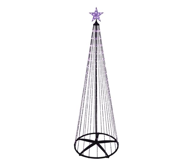 Well home árbol de navidad de 300cm con 550 luces led rgb digitales y control remoto
