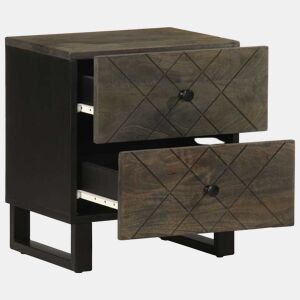 Mesa De Cabeceira - Mesinha De Cabeceira 40x33x46 cm madeira de mangueira maciça preto