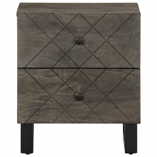 Mesa De Cabeceira - Mesinha De Cabeceira 40x33x46 cm madeira de mangueira maciça preto
