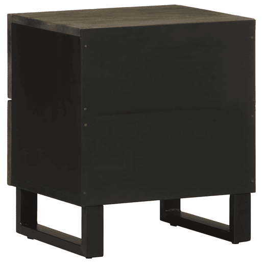 Mesa De Cabeceira - Mesinha De Cabeceira 40x33x46 cm madeira de mangueira maciça preto