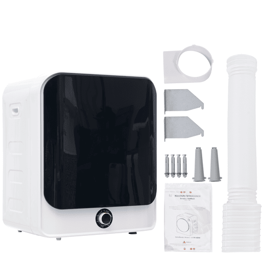 Máquinas de secar roupa mini 4,5 kg evacuação,montagem em parede,energética G,branco