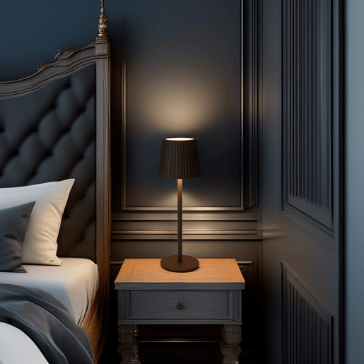 Luminária de mesa LED recarregável Well Home Taupe com 24 luzes brancas quentes e 3 níveis de brilho Ø27,5x9cm