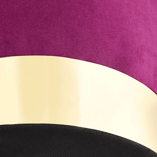vidaXL Banco 28 x 36 cm veludo roxo e dourado