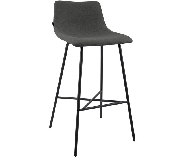 Taburete de bar altona tela gris oscuro 49x44x98 cm