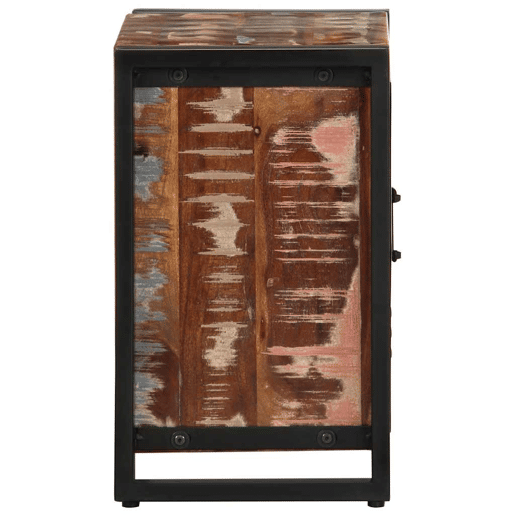 Mesa De Cabeceira - Mesinha De Cabeceira multicor 40x30x51cm madeira maciça recuperada Mesa De Cabeceira - Mesinha De Cabeceira multicor 40x30x51cm madeira maciça recuperada
