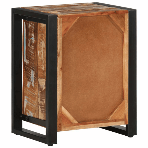 Mesa De Cabeceira - Mesinha De Cabeceira multicor 40x30x51cm madeira maciça recuperada Mesa De Cabeceira - Mesinha De Cabeceira multicor 40x30x51cm madeira maciça recuperada