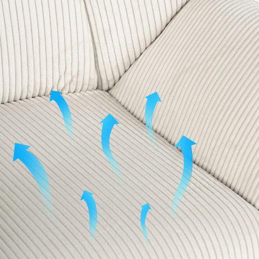 Conjunto De 4 Poltronas Giratórias Estofadas Em Veludo Canelado Bege Com Altura Ajustável E Base Metálica Preta Estilo Escandinavo Ideal Para Sala Ou Escritório Moderno