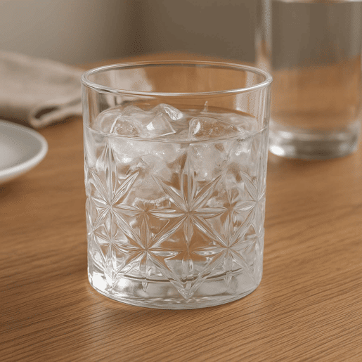 Conjunto de 4 Copos de Vidro com Capacidade de 230 ml Ø8x7,5cm