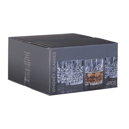 Conjunto de 4 Copos de Vidro com Capacidade de 230 ml Ø8x7,5cm