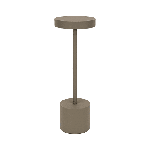 Luminária de mesa Well Home Taupe com 24 luzes LED branco quente com 3 modos de iluminação Ø34,2x8cm