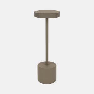 Luminária de mesa Well Home Taupe com 24 luzes LED branco quente com 3 modos de iluminação Ø34,2x8cm