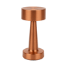 Candeeiro de mesa recarregável Well Home em cobre com 16 luzes LED e 3 modos de iluminação Ø20,9x8,9cm