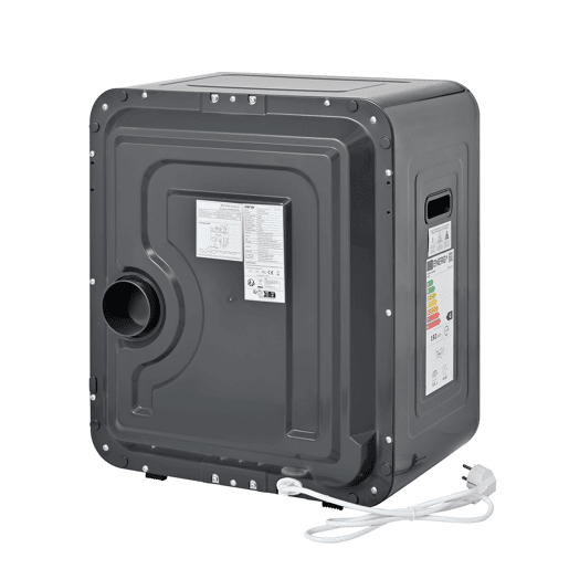 Máquinas de secar roupa mini 4 kg evacuação,montagem em parede,energética G,cinza