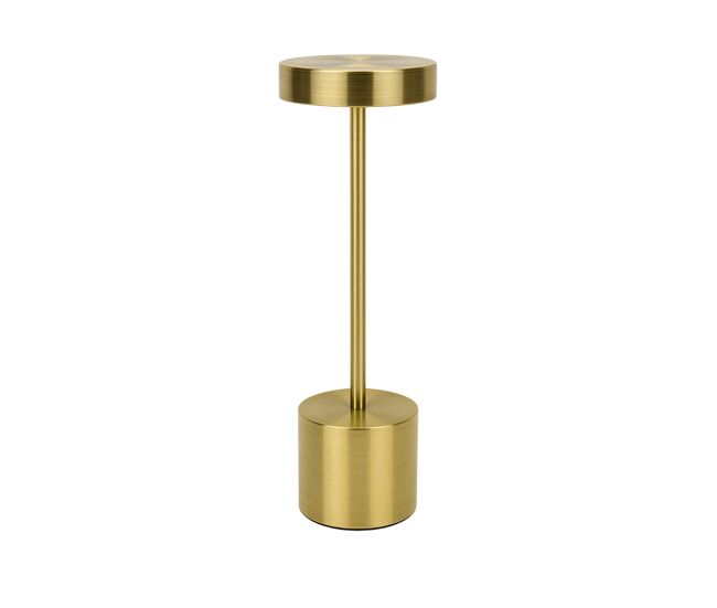 Well home lámpara de mesa color dorado con 24 luces led blanco cálido con 3 modos de iluminación ø34,2x8cm
