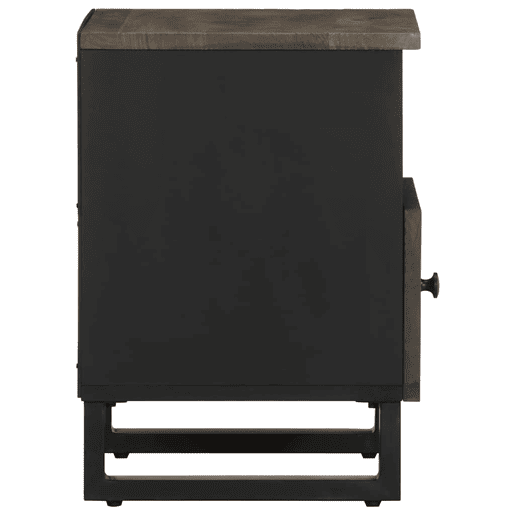 Mesa De Cabeceira - Mesinha De Cabeceira 40x33x46 cm madeira de mangueira maciça preto