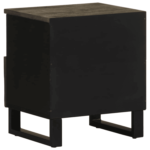 Mesa De Cabeceira - Mesinha De Cabeceira 40x33x46 cm madeira de mangueira maciça preto
