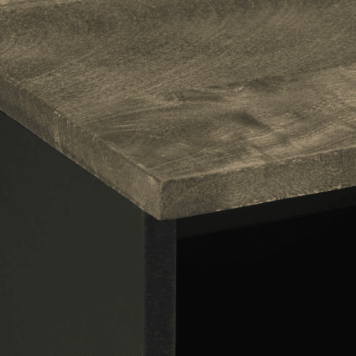 Mesa De Cabeceira - Mesinha De Cabeceira 40x33x46 cm madeira de mangueira maciça preto